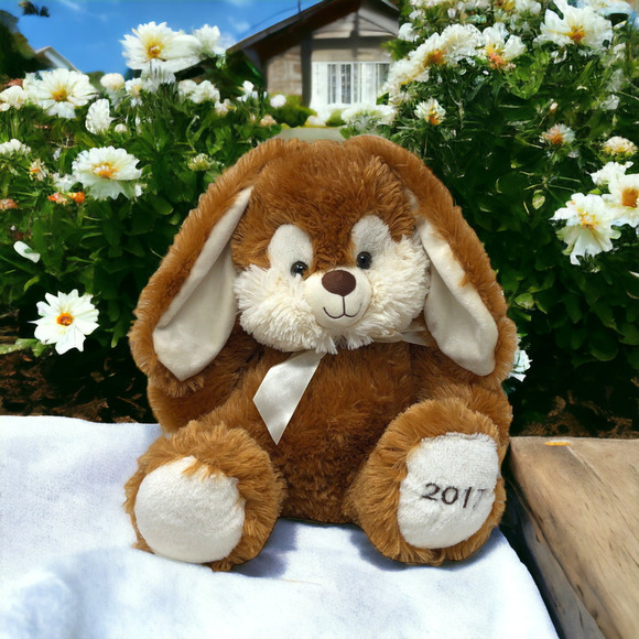 Easter Bunny Rabbit Plush Hoppy Hopster Floppy Ears Large Goffa INTL - Picture 1 of 12